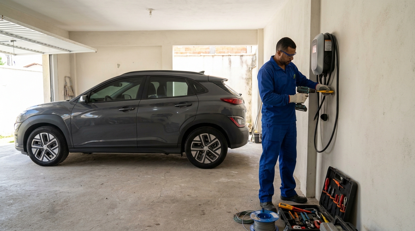 Instalacao de carregador de carro eletrico em Caxias do Sul‑RS