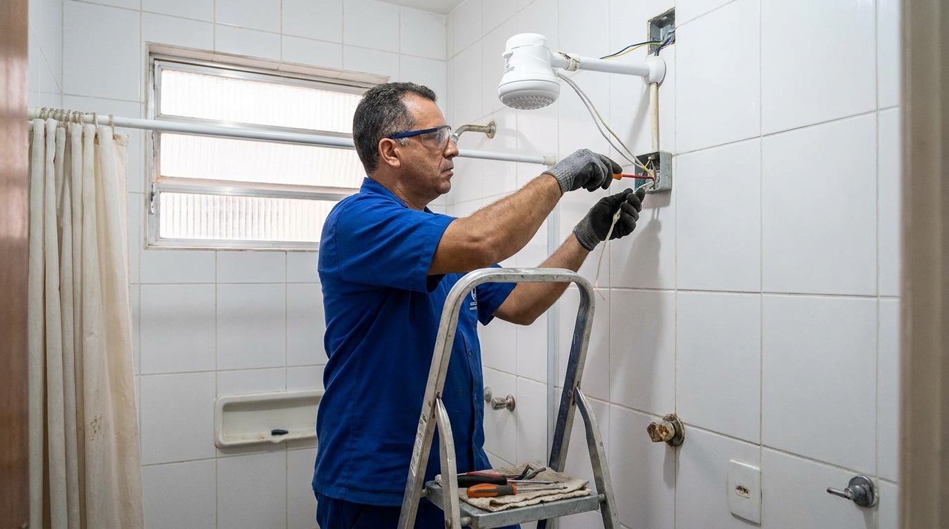 Instalacao de chuveiro eletrico em Caxias do Sul‑RS