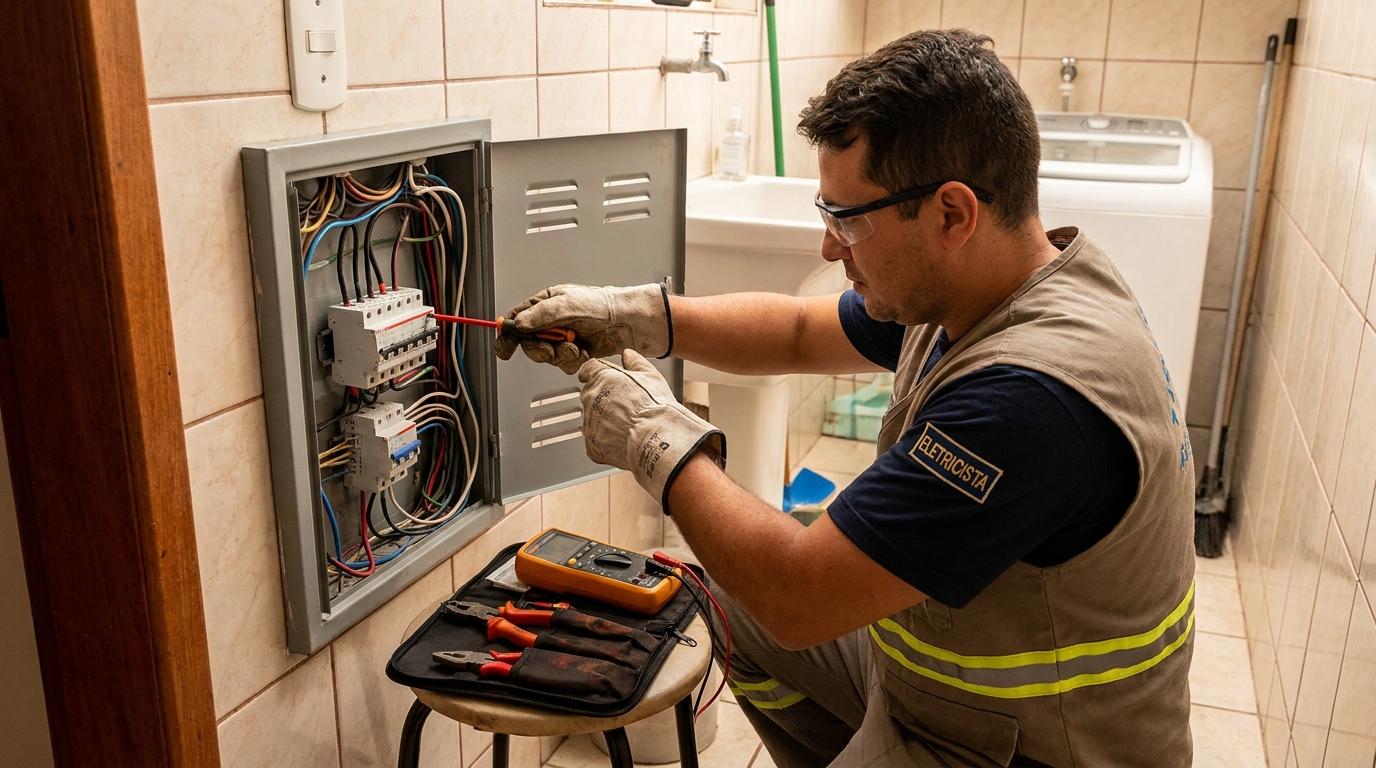 Instalacao de disjuntor residencial em Caxias do Sul‑RS