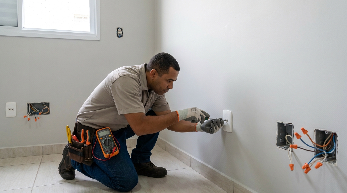 Instalacao de tomada e interruptor em Caxias do Sul‑RS