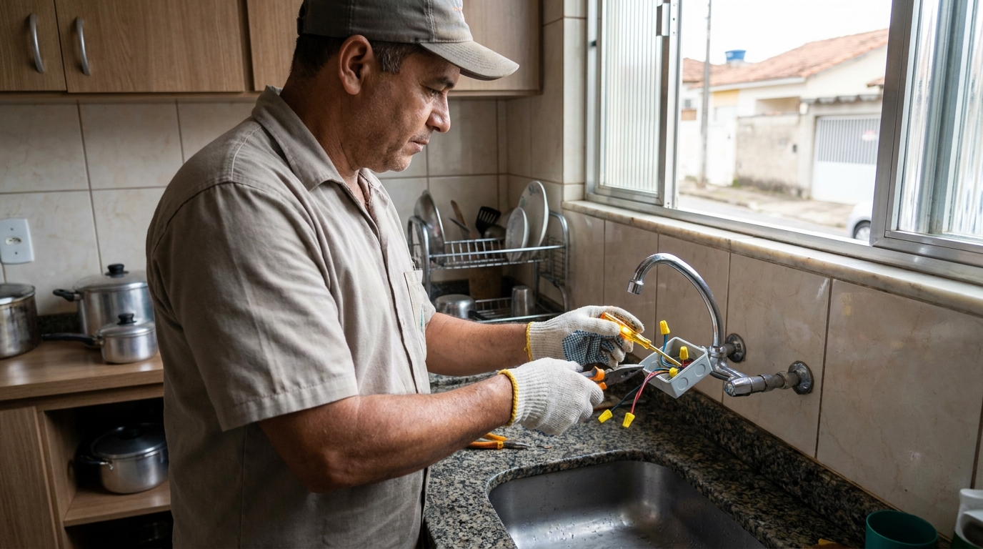 Instalacao de torneira eletrica profissional em Caxias do Sul‑RS