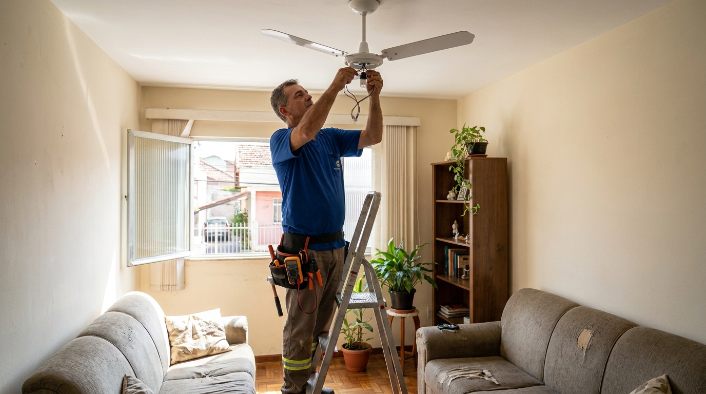 Instalacao de ventilador de teto em Caxias do Sul‑RS