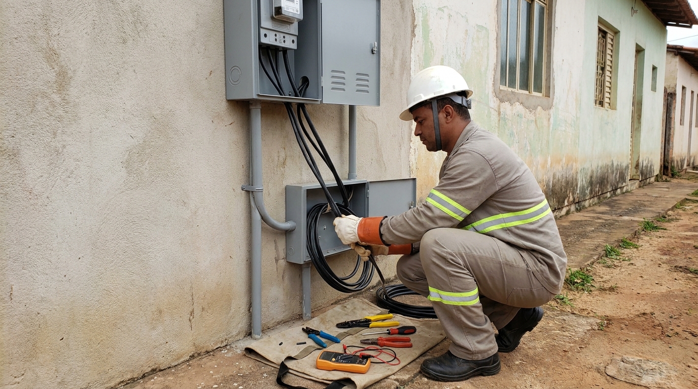 Troca de padrao de energia em Caxias do Sul‑RS