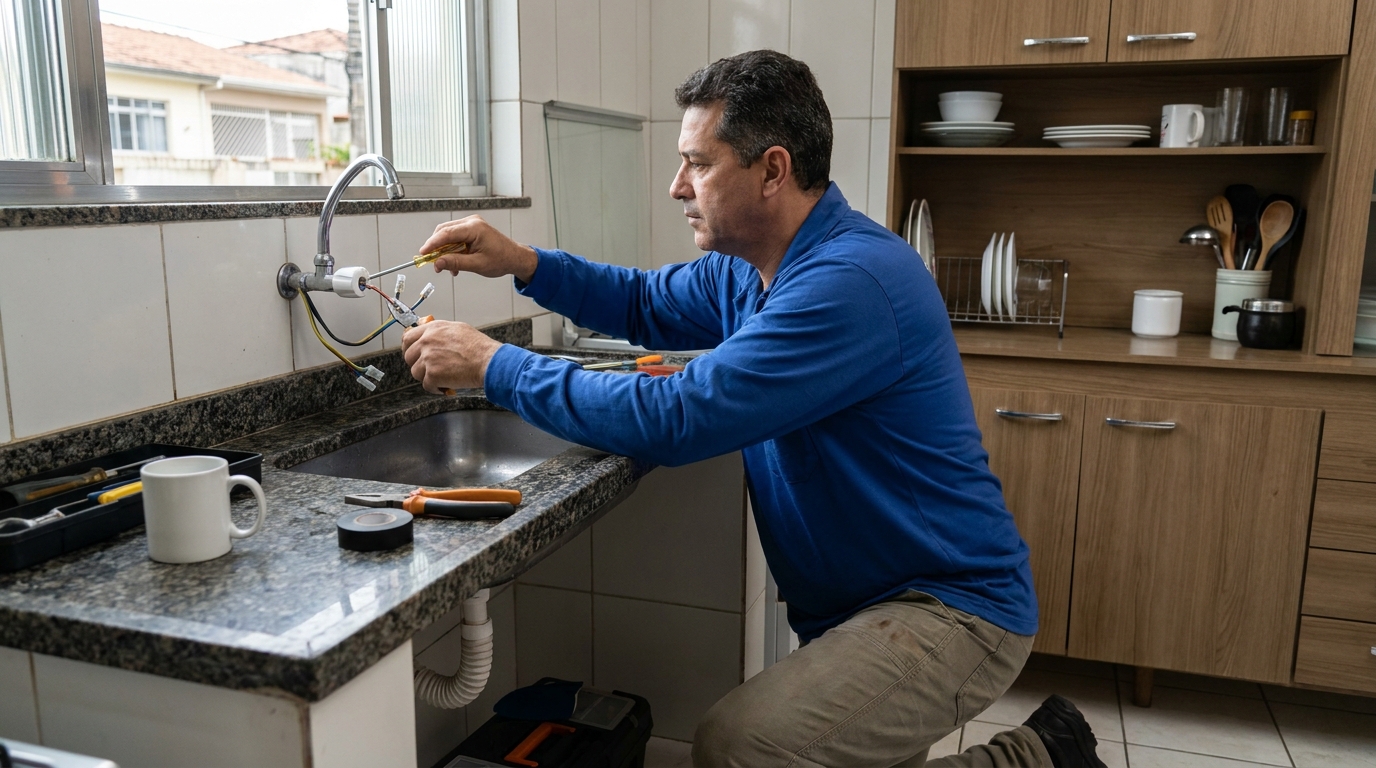 Troca de torneira eletrica em Caxias do Sul‑RS